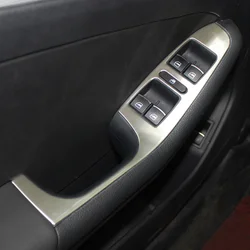 For Volkswagen Jetta MK6 Car Accessories USB AUX Panel Gearbox Window Lift Control Cup Holder Air Vent Outlet Decorative Sticker