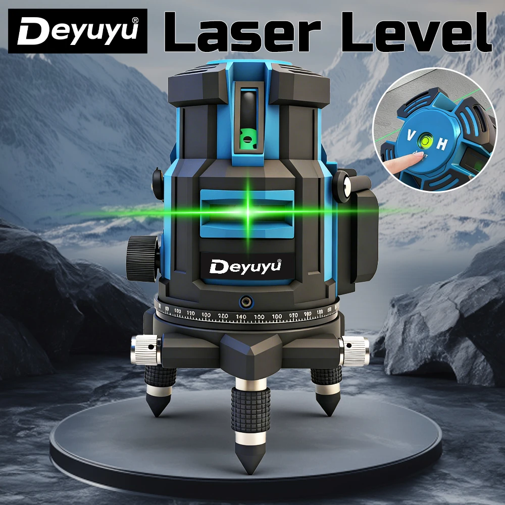 niveau-laser-telecommande-haute-precision-5-lignes-lumiere-verte-projecteur-puissant-sans-batterie
