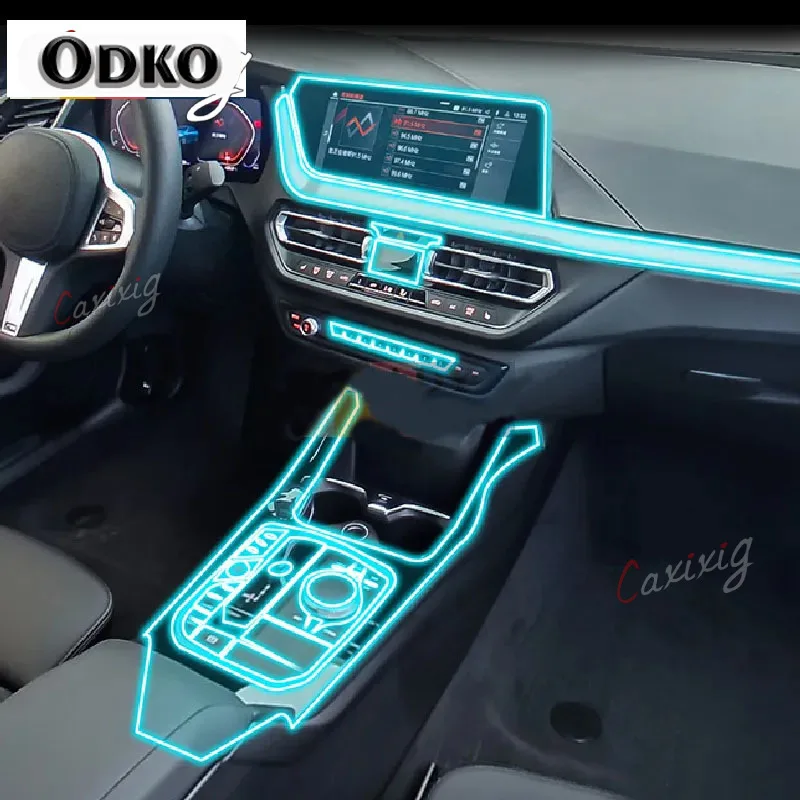 

For BMW F40 Series 1 2020-2022 Car Interior Center console Transparent TPU Protective film Anti-scratc Repair film Accessories