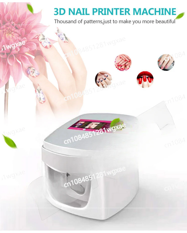 CE Five Finger Digital Photo Nail Art Printer