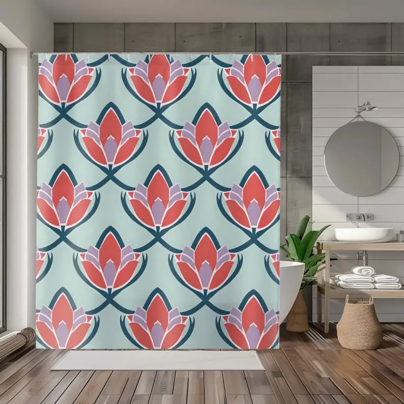 

Gaiam Leaves Shower Curtain: Eco-Inspired Wellness Decor