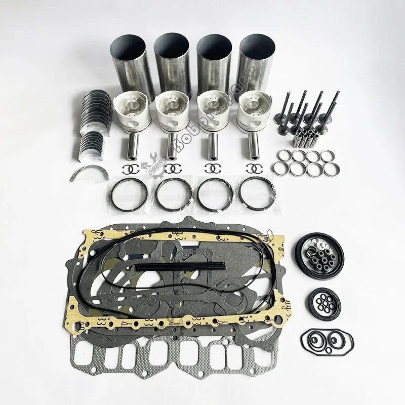 

K4E Overhaul Rebuild Kit Full Gasket Kit Piston Ring Main Rod Bearing Set For Mitsubishi Tractor MT21 MT22 MT23 MT24 MT2501