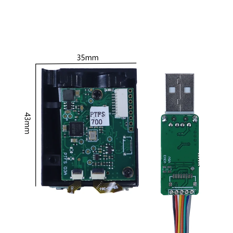Sensor de telémetro de 905 nm de seguridad ocular 700 m TOF 600 m Módulo de distancia Sensor de distancia USB 500 m para observación de aves