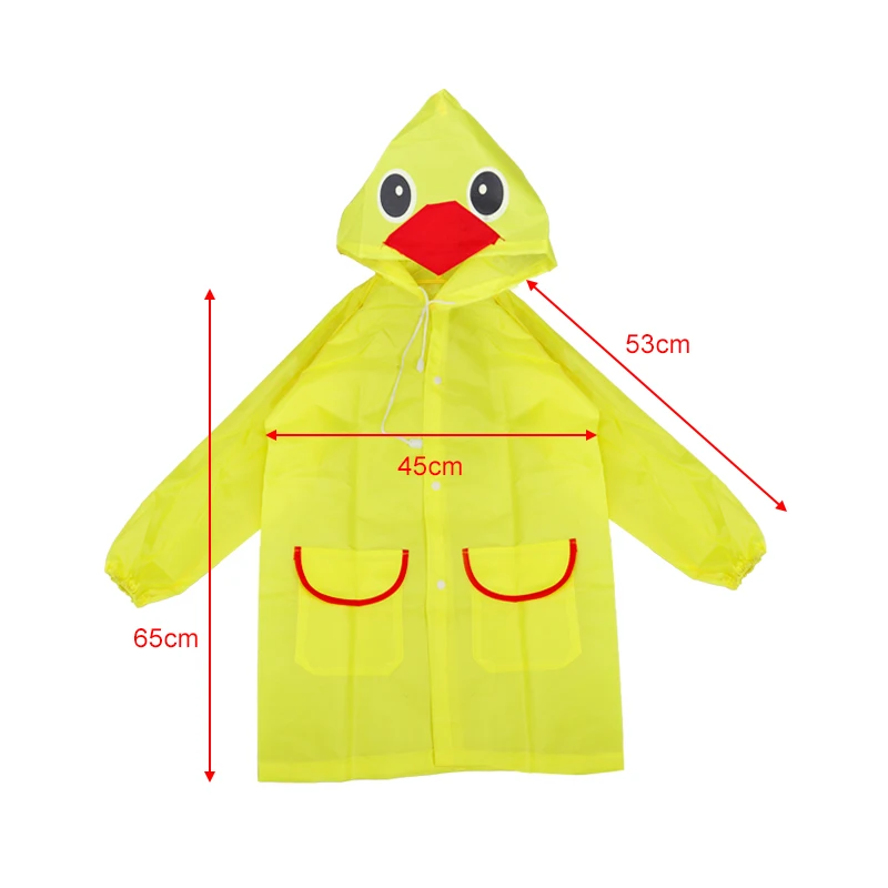 Kids Raincoat Cartoon Animal Style Outdoor Waterproof Kids Raincoat Boys Girls Rainwear Baby Raincoat Children Rain Coat