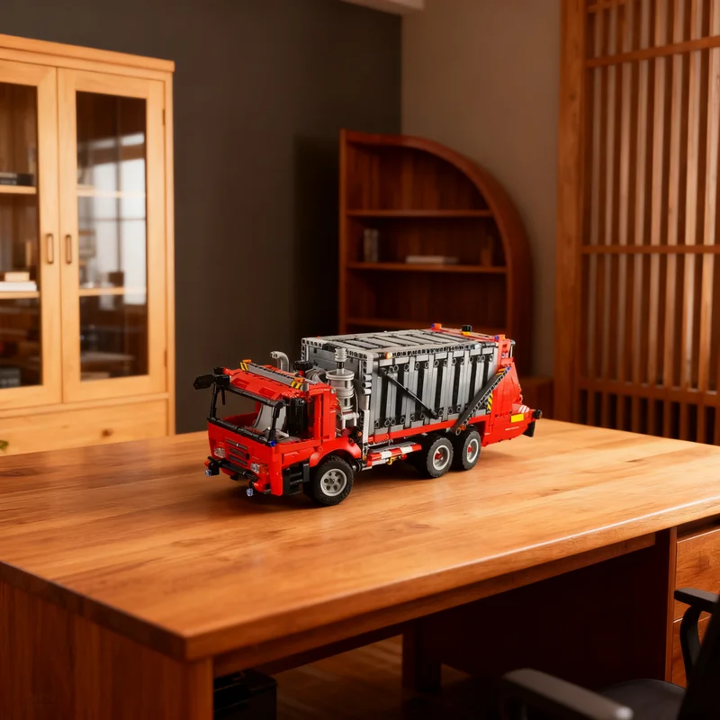 1692pcs MOC C Model Garbage Truck Technical Model Building Blocks Architecture Kids Brick Idea Education Christmas Gifts Toy