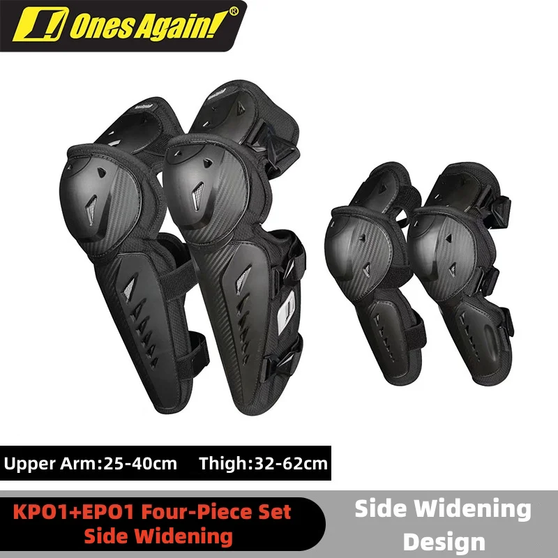 

Ones Again Motorcycle Protection Equipment Elbow Protector Motocross Knee Pad Biker For 4 Season Anti-fall Safety Guards