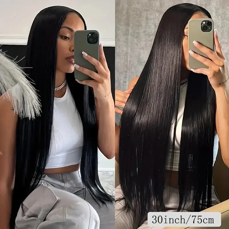 Pretty Diary 30 36 inci ekstensi rambut manusia lurus tulang Brasil 3 4 bundel grosir pakan ganda Remy Virgin mentah