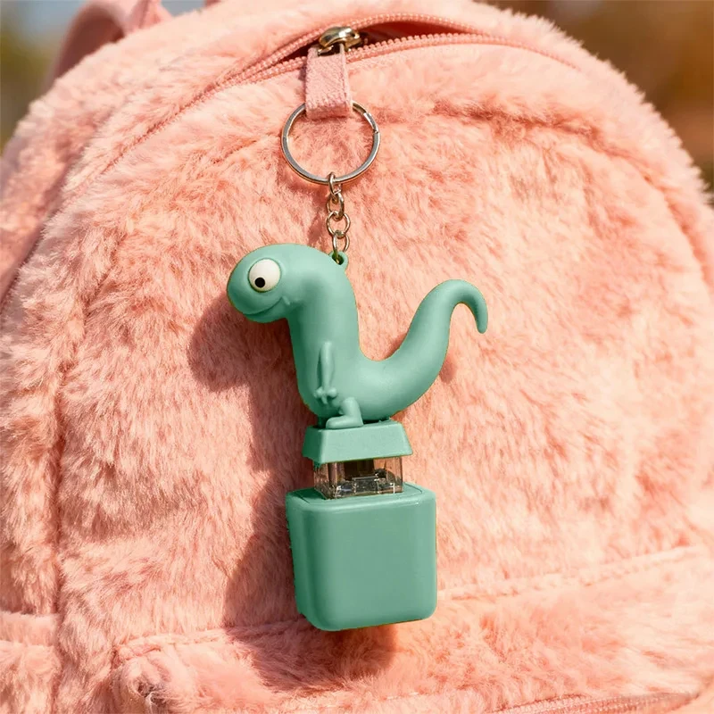 재미있는 개구리 도마뱀 버튼 키체인 충전식 LED 라이트 사운드 피젯 클릭커 장난감 스트레스 해소 휴대용 장식품