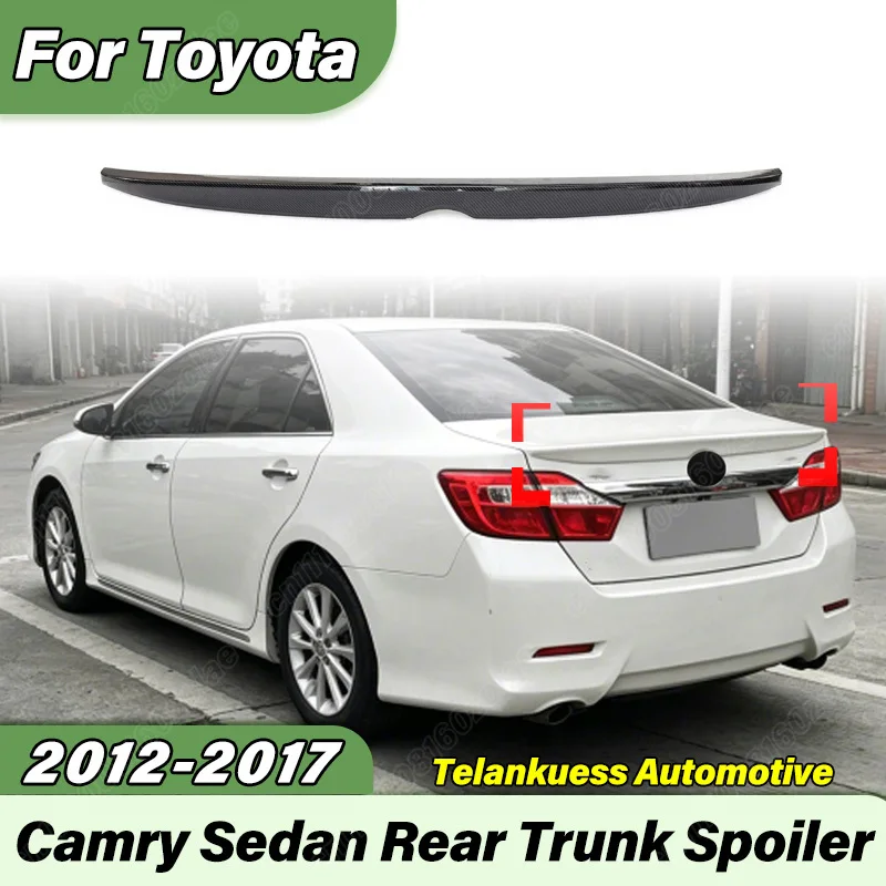 

For Toyota Camry 2012 2013 2014 2015 2016 2017 Automobile Rear Trunk Spoiler Sports Racing Lip Spoiler Body Modification Kit