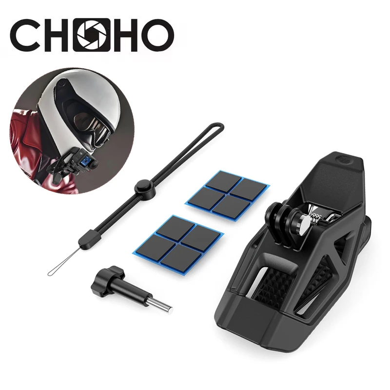

For Gopro 13 Accessories Helmet Clip Mount Adjustment Riding Moto Chin Supportor For Go Pro Hero12 DJI OSMO Action 5pro Insta360
