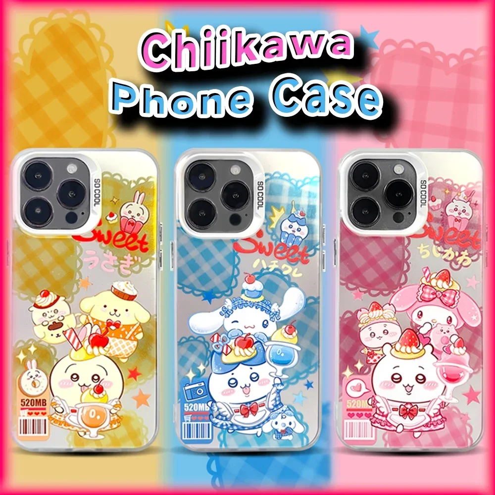 Kawaii Pompompurin Chiikawa Shockproof Case for IPhone XS/XR 11 12 13 14 15 Pro Max Sanrio Anime My Melody Protective Cover