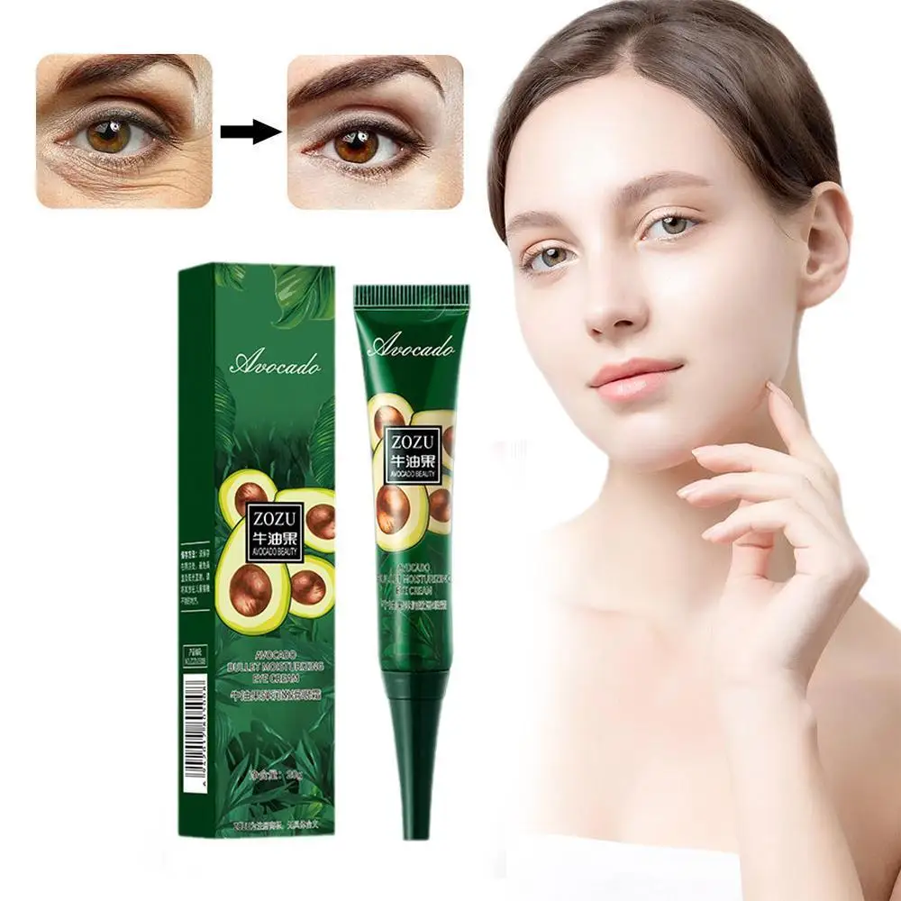 Abacate Remova Rugas Creme para os Olhos, Anti círculos escuros, bolsas, inchaço, desvanecer-se, linha fina, apertar, clarear, sob os olhos,