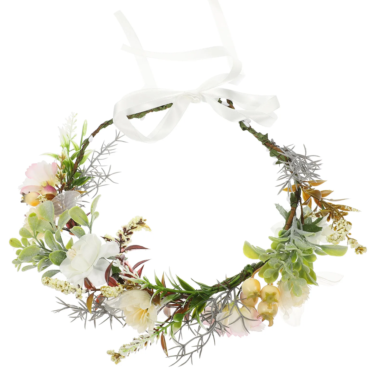 

Dog Wedding Flower Floral Crown Elegant Portable Puppy Collar Photo Prop Pet Accessory Dog Collar for Special Occasions