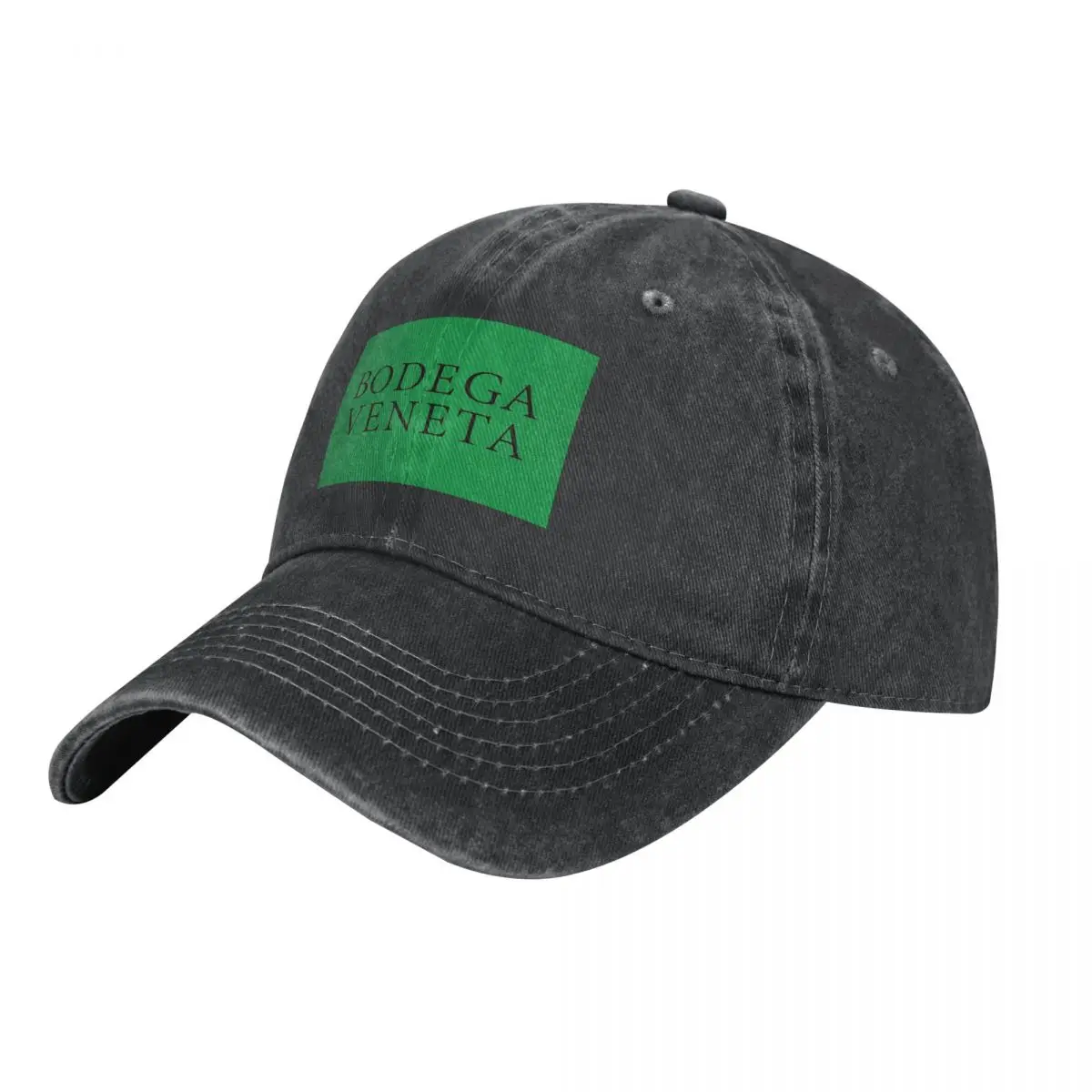 Gorra de vaquero con logotipo verde para hombre y mujer, gorro de sol con logotipo de la marca de lujo, novedad