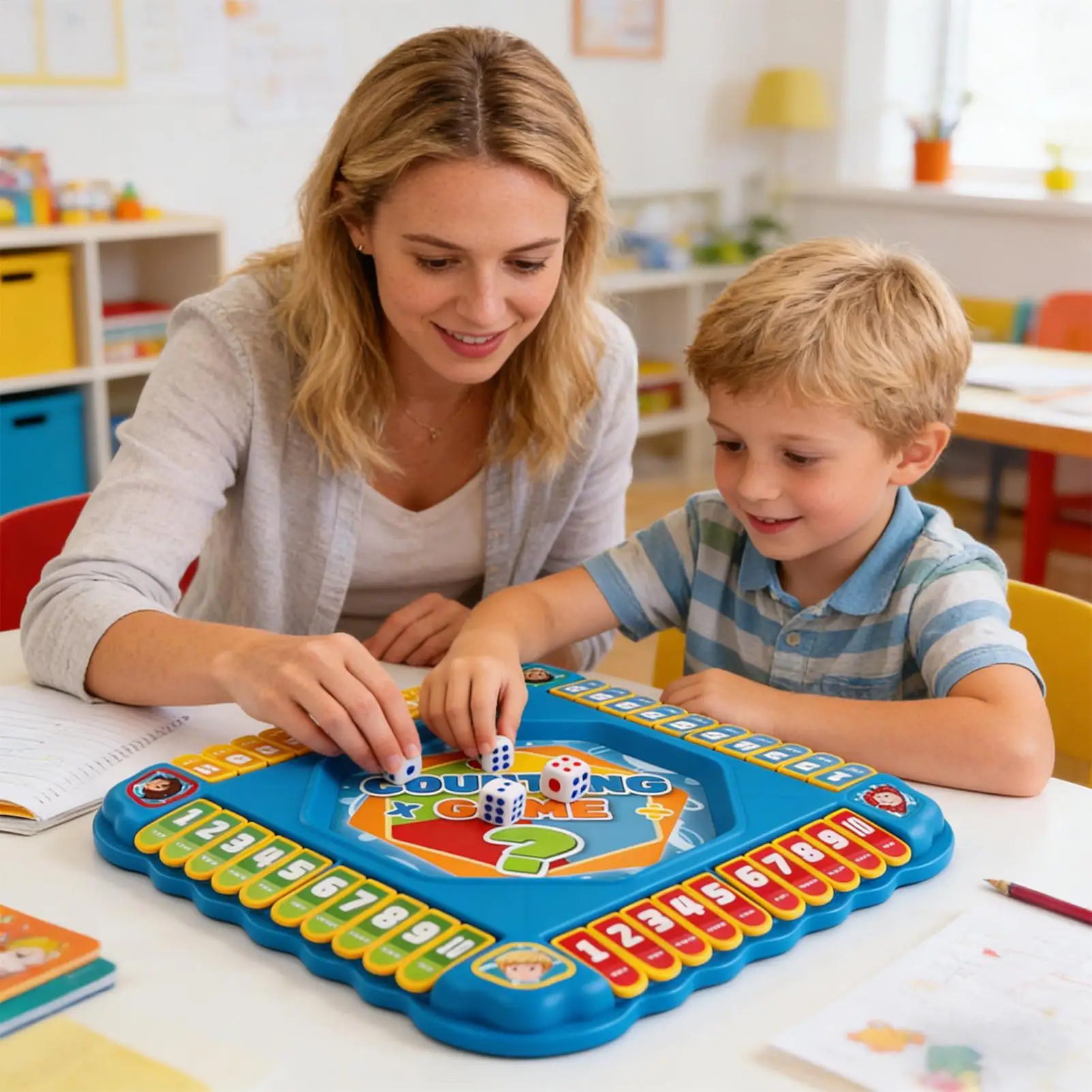 

Настольная игра с кубиками, развивающая и веселая игрушка, игра с цифрами для детей 3-6 лет, для класса, дома, вечеринок, развлечений, дня рождения, для мальчиков