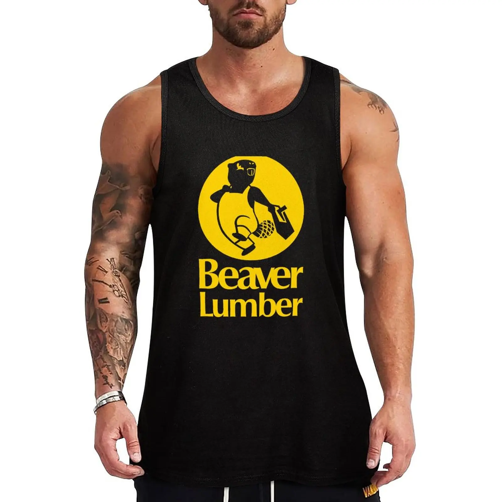 Beaver Lumber (yellow) Tank Top t-shirt for men sleeveless man shirts singlets for men gym shirts