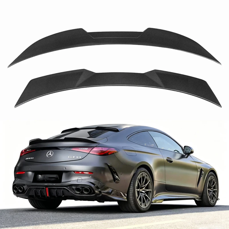 Dry Carbon Fiber Rear Spoiler Wings Fits For Mercedes-Benz CLE Coupe C236 CLE53 CLE300 450 220d 300d 300E 2024+