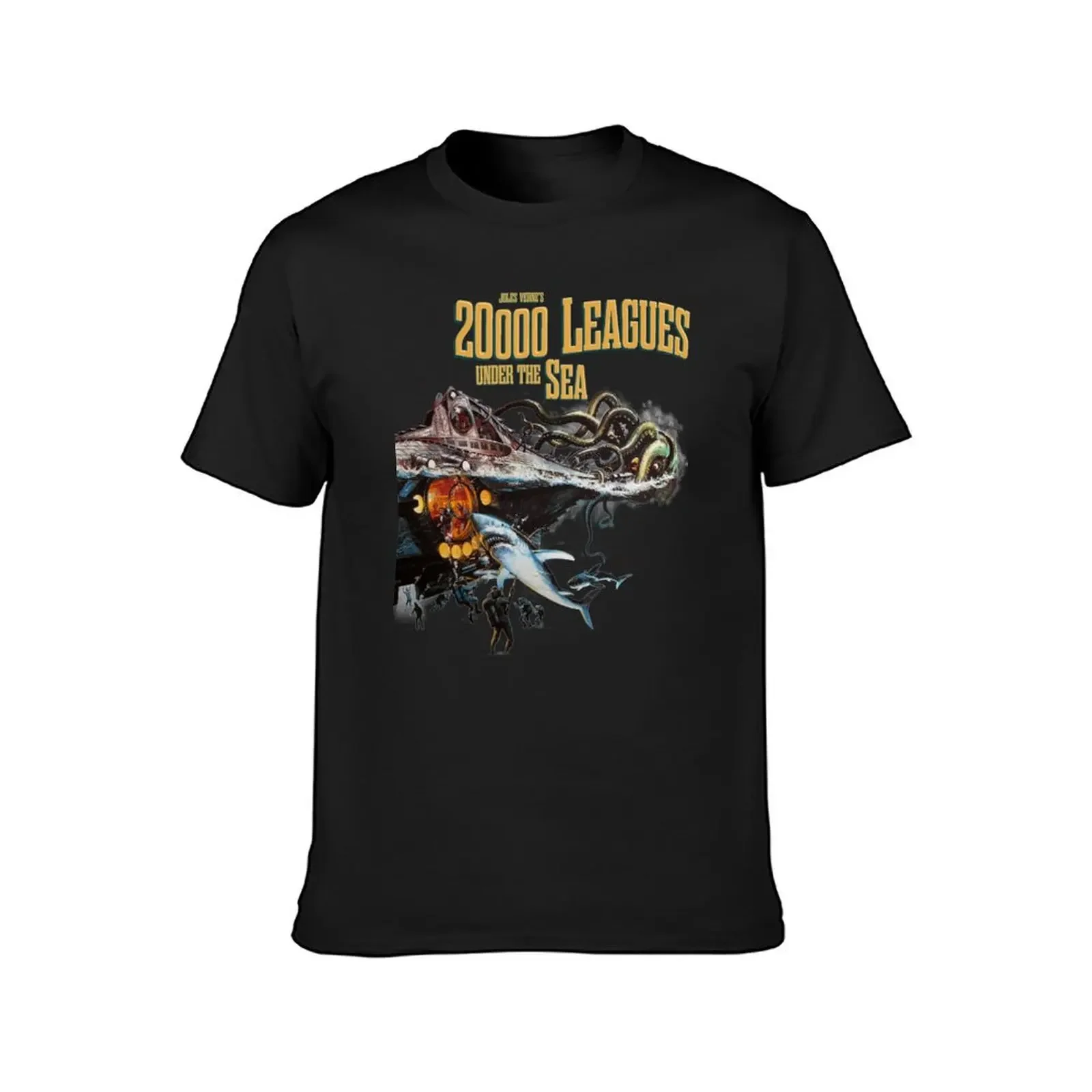 20,000 leagues under sea Jules Verne Classic T-Shirt heavyweights street wear mens clothes