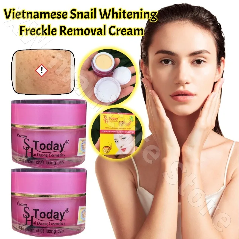 

Vietnamese Snail Facial Cream Brightens and Fades Melanin, Moisturizing, Firming and Lifting Facial Care Cream 10g