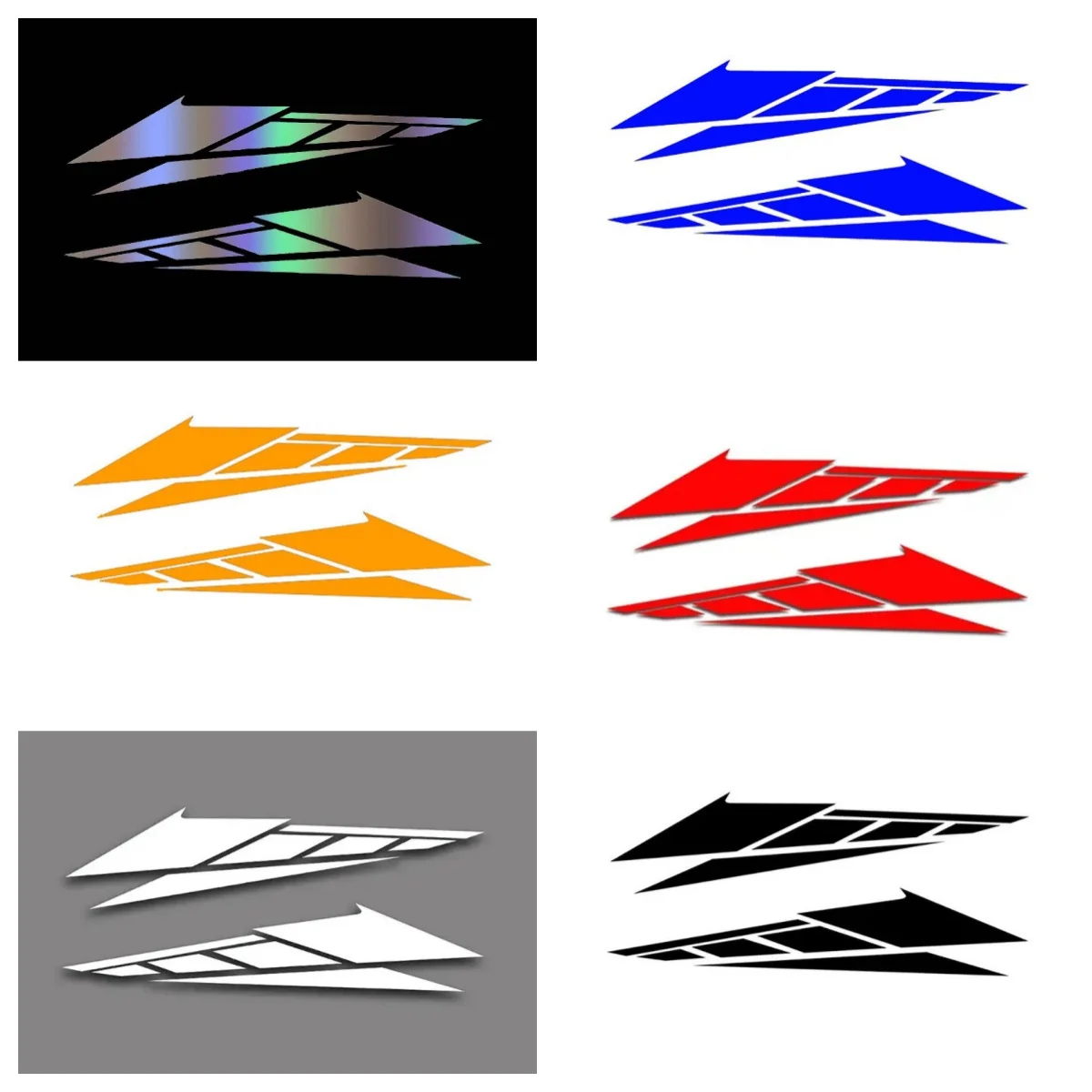 

1 Pair Motorcycle Tail Box Decals Decorative Anti Scratch Car Stickers Waterproof Multicolor Motorbike Reflective Decal 28*6.6cm