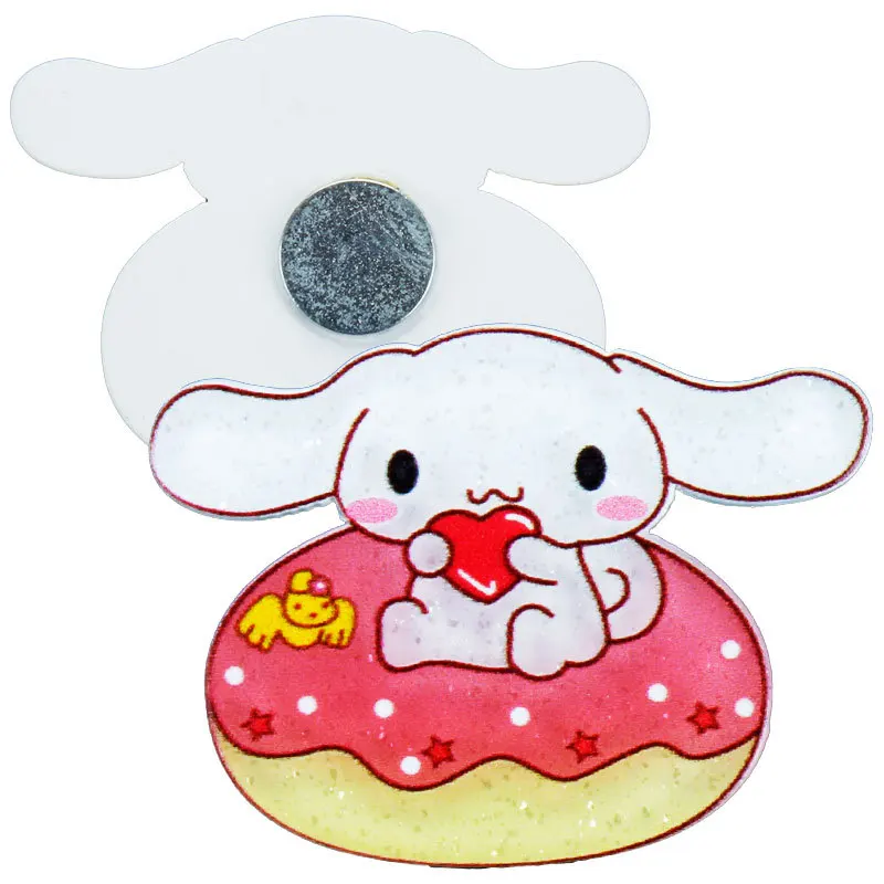 Cute Cinnamon Drawing Board Acrylic Magnet Mini Refrigerator Home Decoration Sticker Magnets Fridge Souvenir Whiteboard Magnets