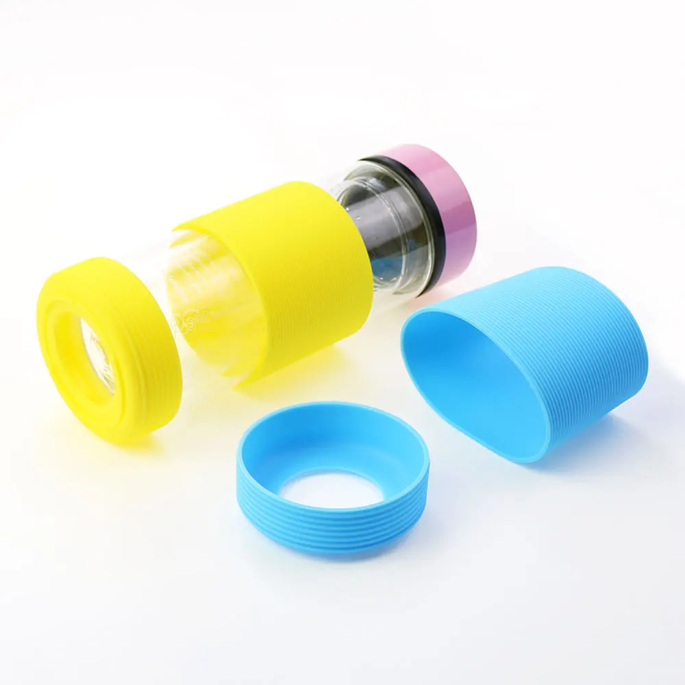 Silicone world 2pcs/set 8.5CM Silicone Cup Bottom Protective Cover Cup Holder 85MM Silicone Cup Cover Glass Cup Sleeve Non-slip