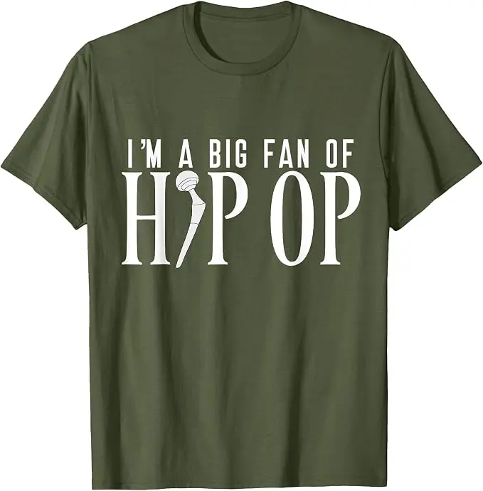 Lustiges Hüftersatz-T-Shirt mit Humoristischem Witz über Hüftoperation, Y2k Personalisiertes Sarkastisches Spruch-T-Shirt, Kurzarm, Weiche Baumwolle – Detail 16