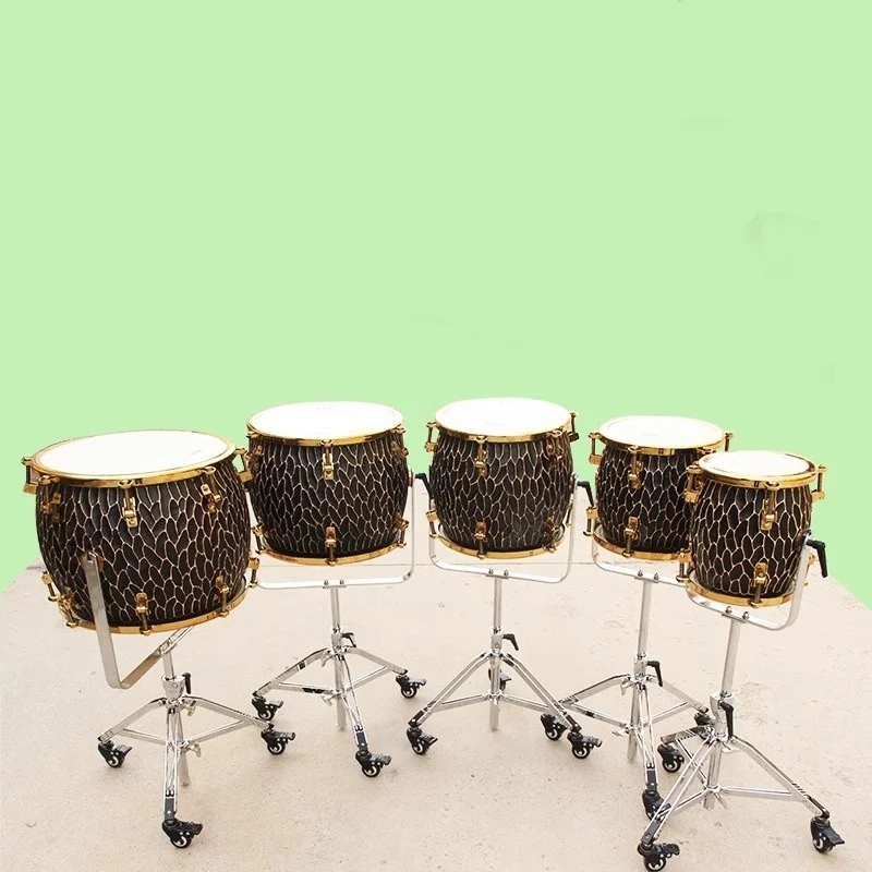 Professional Five Tone Stage Drums Portable Design for Adult and Children Musical Performance With Drum Sticks