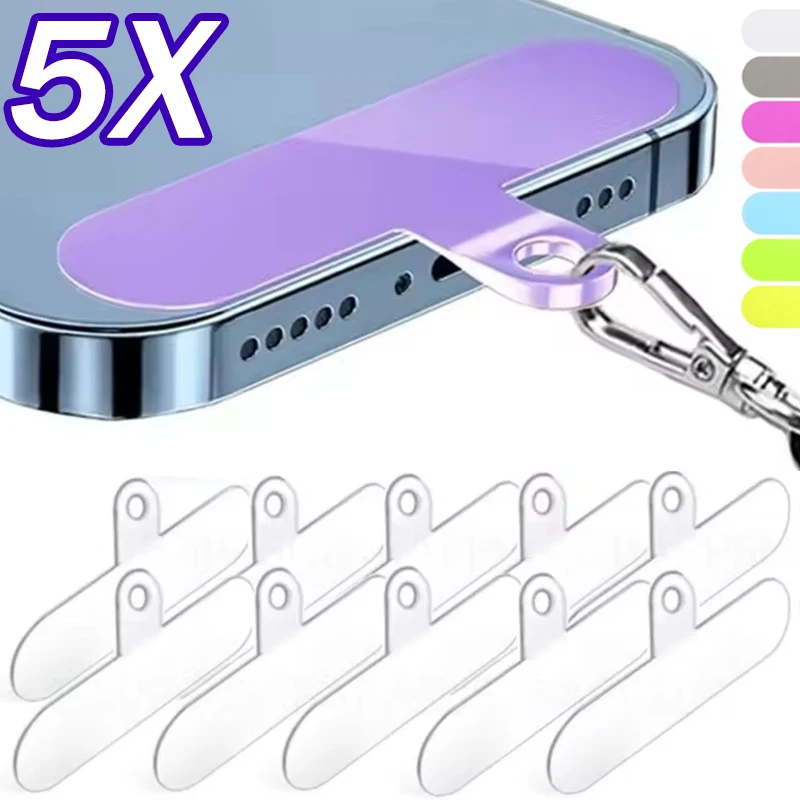 

5/1 шт. универсальный ремешок для мобильного телефона с защитой от потери, прокладка для карты, съемный подвесной шнур для телефона, ремешок, накладка на привязку для IPhone 16