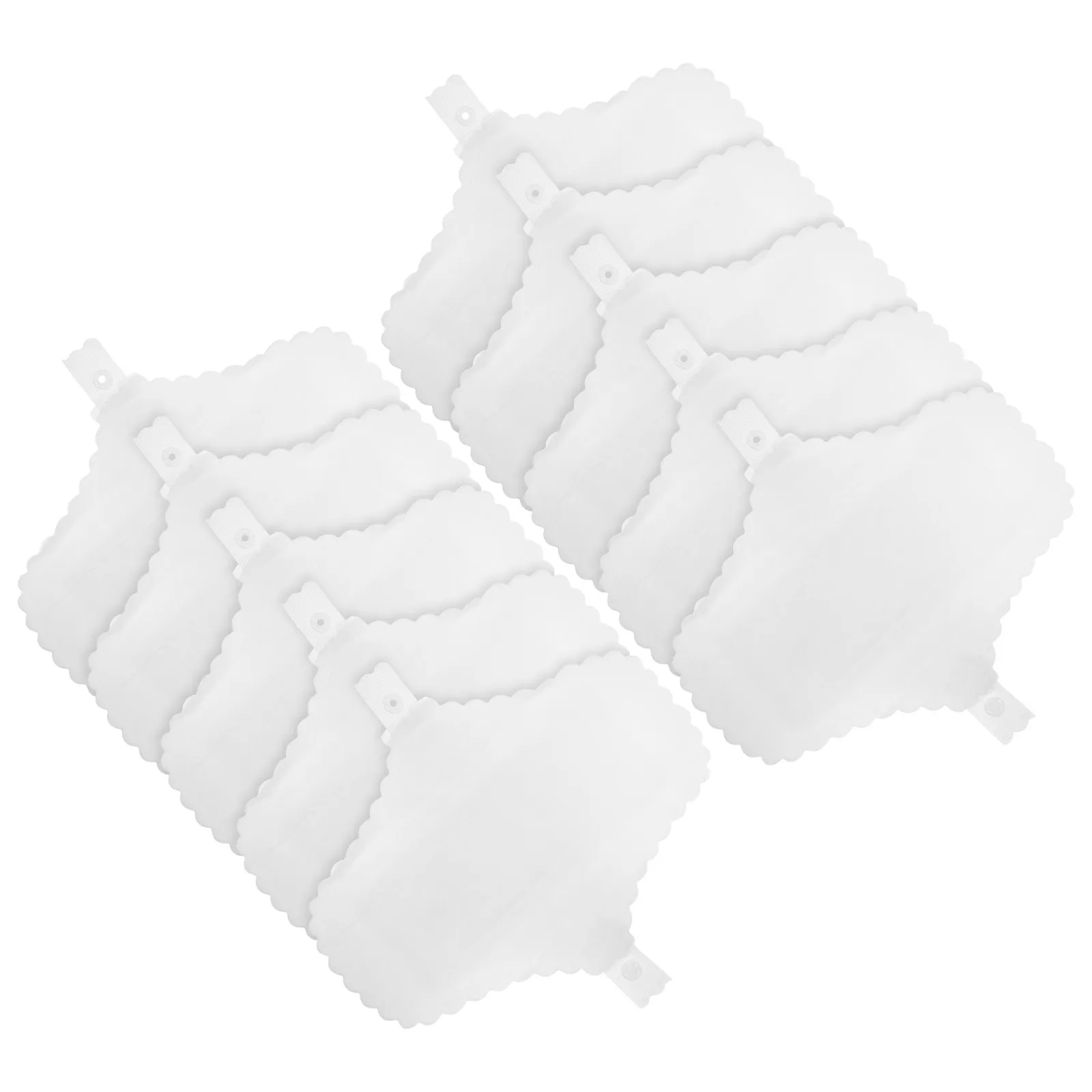 

10Pcs Waterproof Menstrual Cotton Pads Reusable Washable Absorbent Period Liners Comfortable Soft Skin Friendly Lace Trimmed