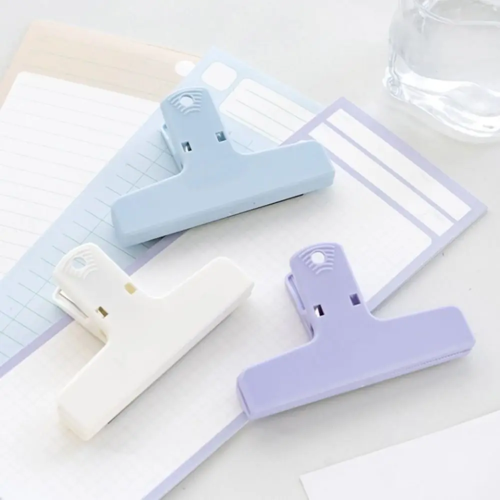 1 Pc Magnetic Paper Clamp Memo Paper Folder Simple Note Organizer File Clip Holder Macaron Color Receipt Clamp Office Supplies