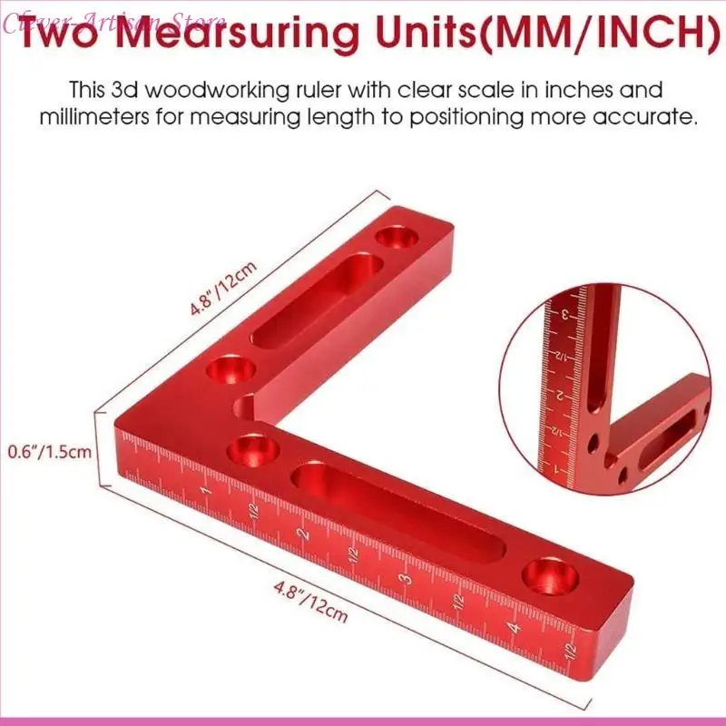 E06B Carpenter Woodworking Ruler 2 упаковывает квадратный макет Carpenter