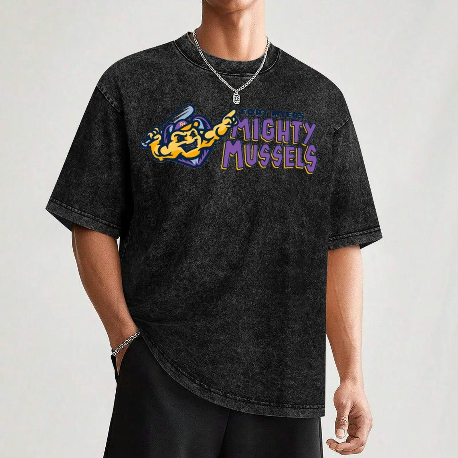 Fort Myers Mighty Mussels T-Shirt Basic Cotton T-Shirt