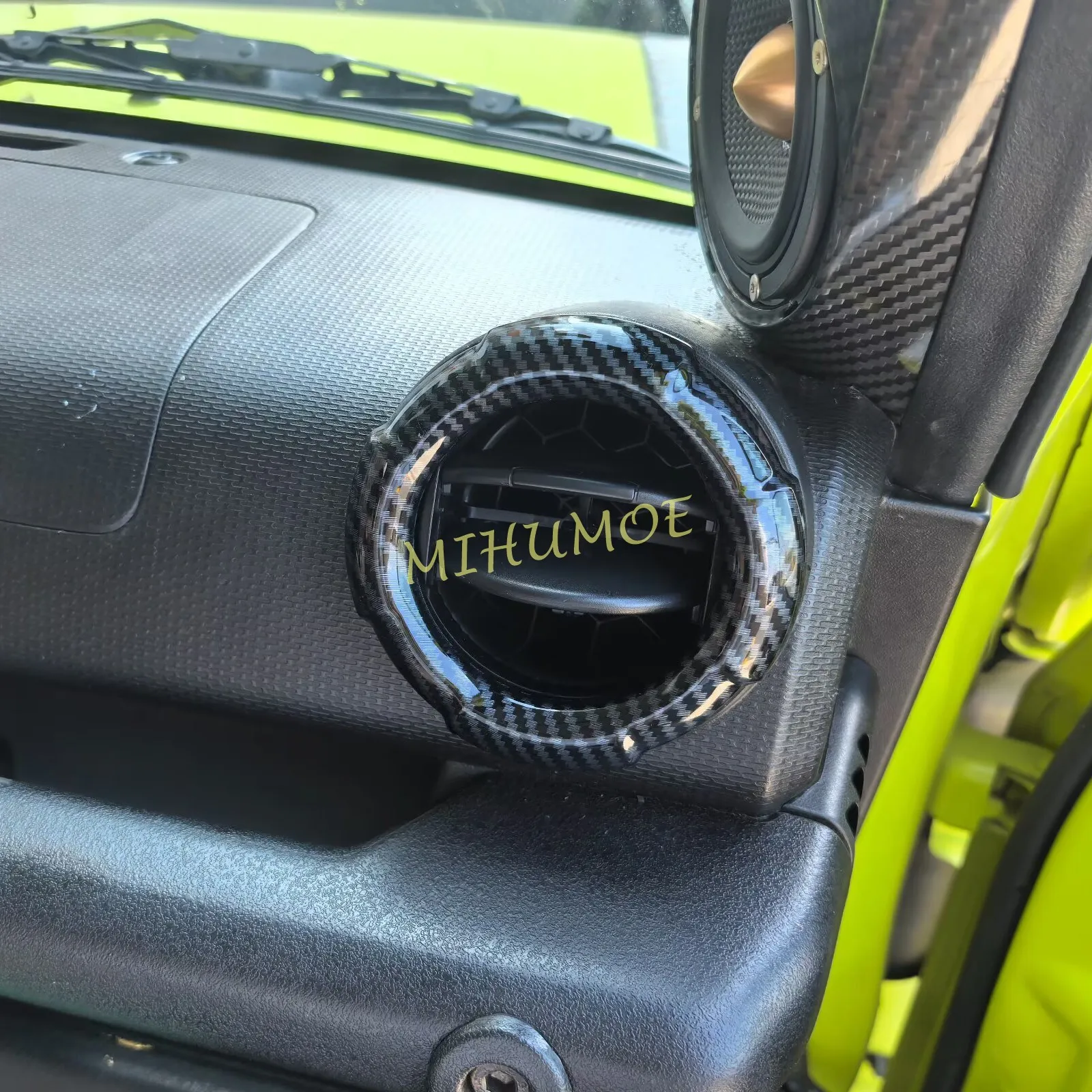 ل 2019-2025 سوزوكي جيمي ألياف الكربون وحدة التحكم المركزية الجانب تكييف الهواء تنفيس المخرج غطاء الزخارف 2024 2023 2022 2021 2020