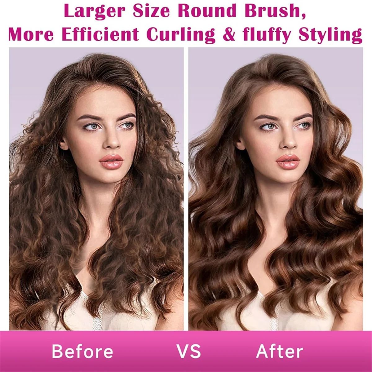 فرشاة تكثيف مستديرة كبيرة صديقة للبيئة لملحقات دايسون اير راب أداة مرفقة مكثف فرشاة مستديرة أكبر، وردي