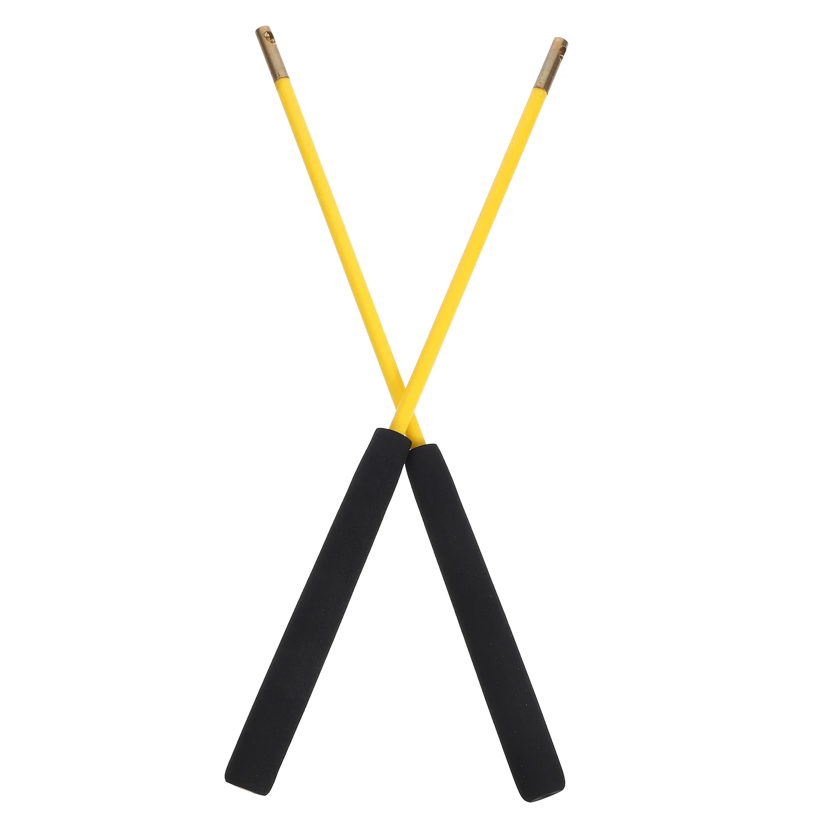2 Pcs Handle Diabolo Shaker Classic Stick for The Elderly Toy Juggling Professional Yellow Traditional