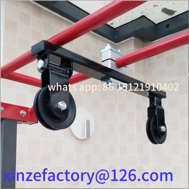 تكون مناسبة لنظام آلة كابل بكرة اللياقة البدنية DIY لأنبوب معدني مستدير، ملحقات التمرين المنزلي، رفع تحميل الصالة الرياضية #2