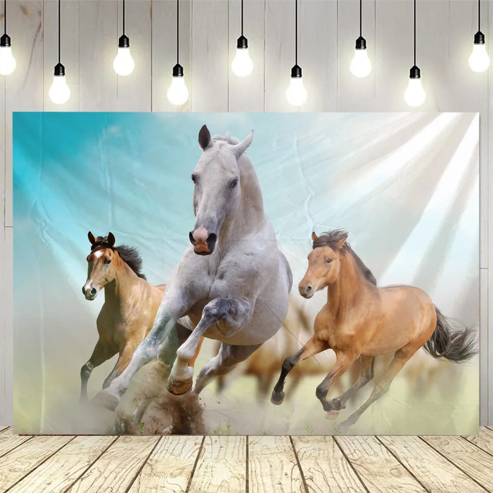 

Running Horse 3D Printing Tapestry Polyester Fabric Wall Hanging Blanket Home Decoration Background Fabric Living Room Bedroom