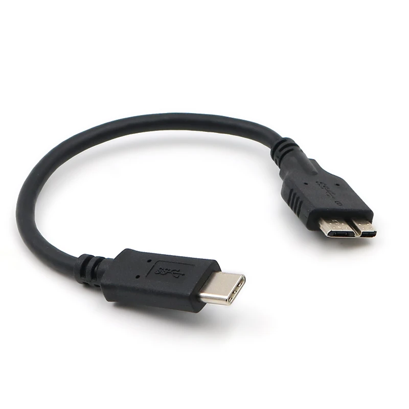 Micro B USB 3 0 to Type C Cable Connector Charging Sync 5Gbps Tranfer Type-C to USB 3.0 Micro B Cable Hard Drive Disk Data Cord