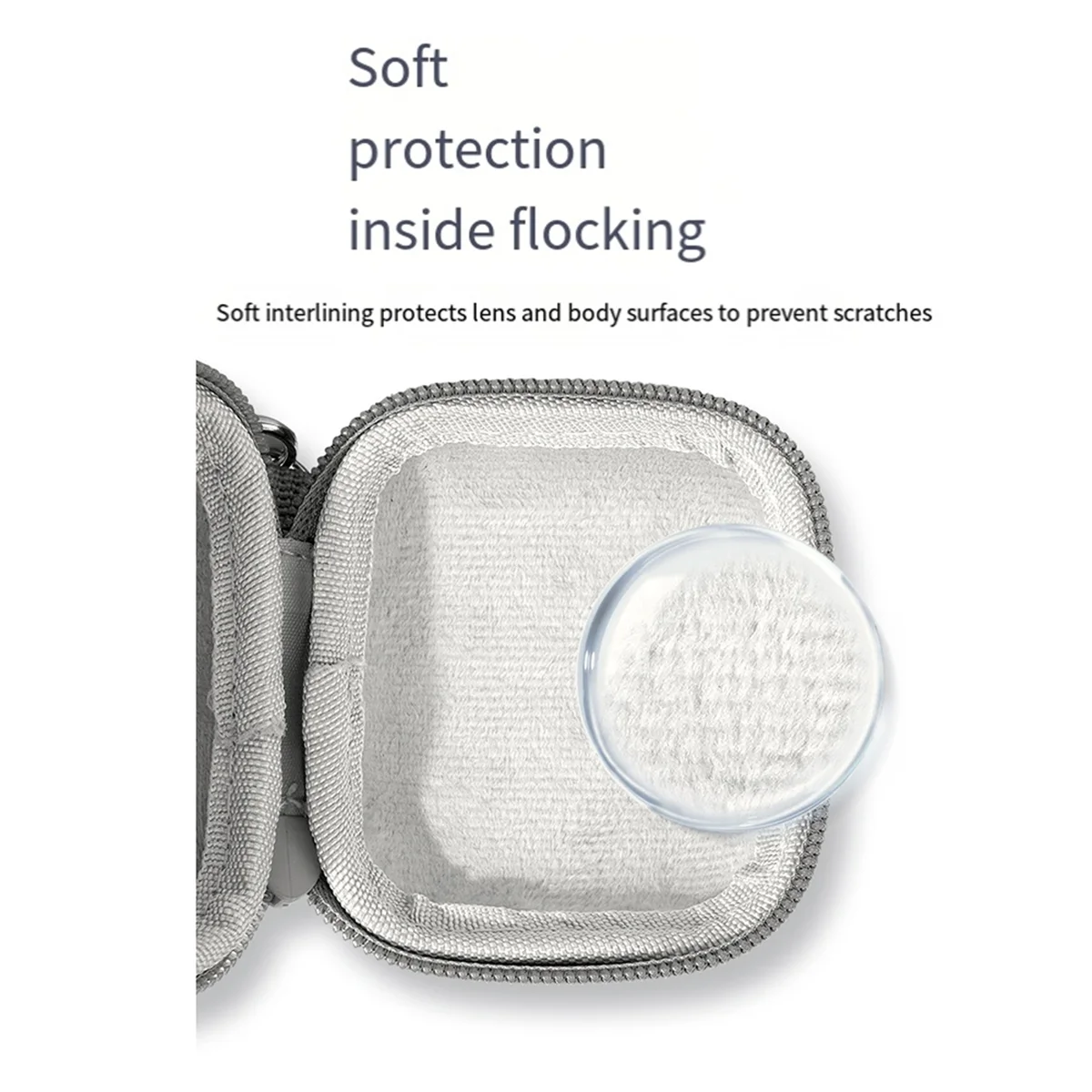 حقيبة تخزين واقية صغيرة من RISE TELESIN لكاميرا الحركة Insta360 GO3 GoPro 12 Hero 12 11 10 9 صندوق مقاوم للماء باللون الرمادي