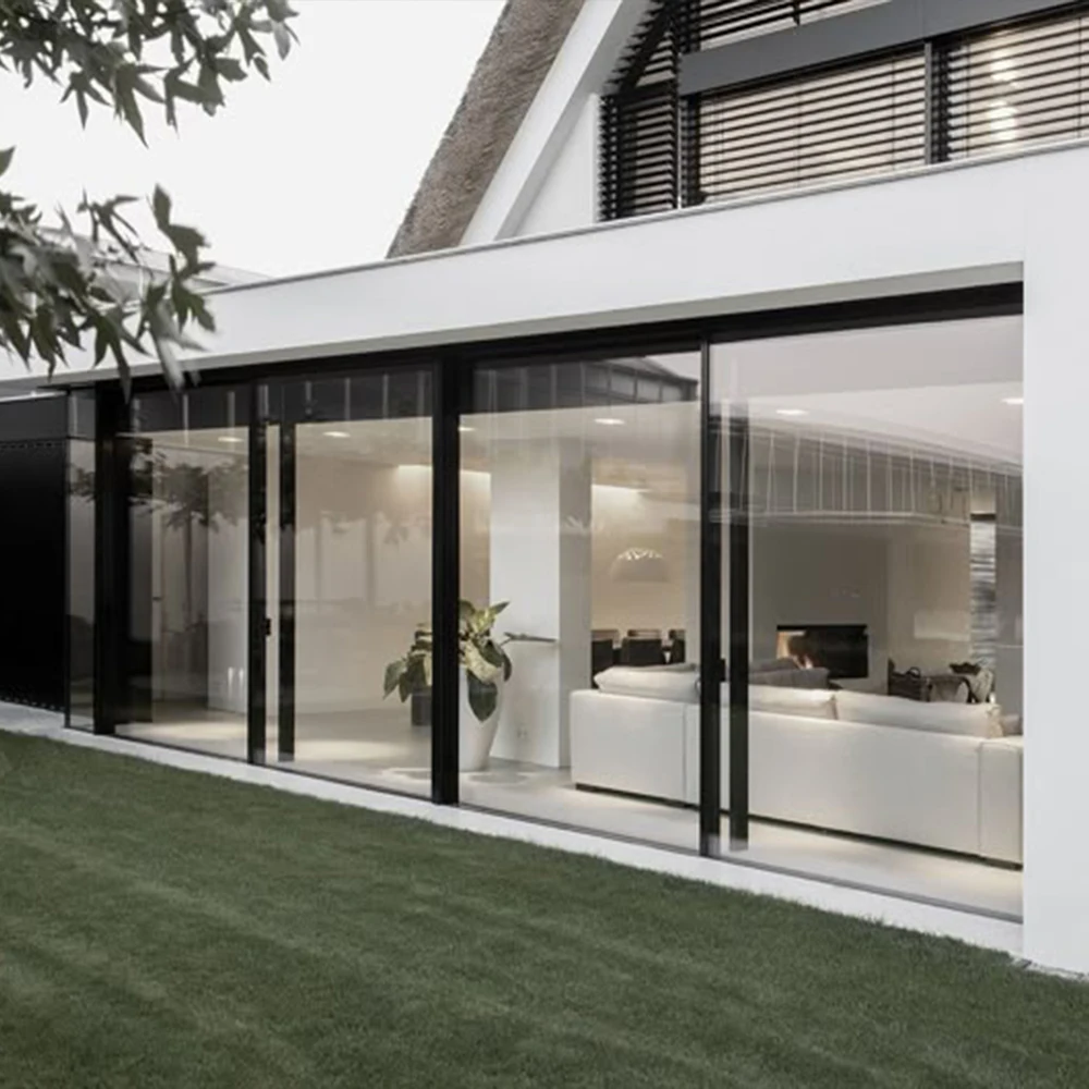 

Sliding Door Exterior Patio Door Waterproof Apartment Aluminum Profile Interior Doors Tempered Double Glazed Sliding Doors