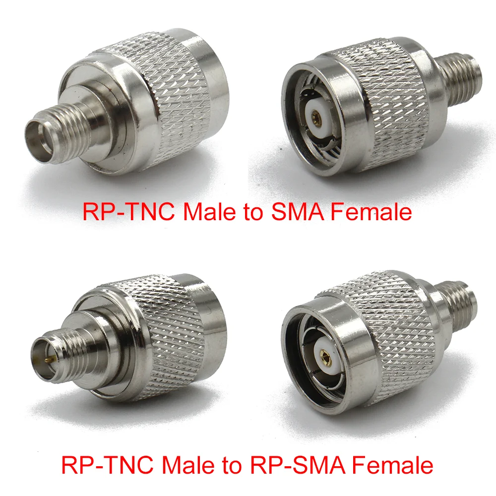 TNC\\RP-TNC to SMA\\RP-SMA Connector Male Plug & Female Jack Straight RF COAXIAL Adapter 50ohm Wire Terminals Test Converter Brass