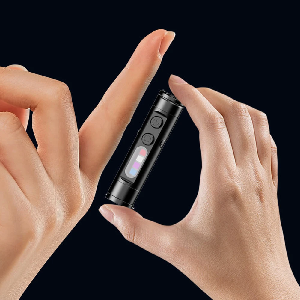 Torcia tattica a LED ricaricabile Mini torcia tascabile impermeabile con 3 modalità Torcia super luminosa per escursioni in campeggio