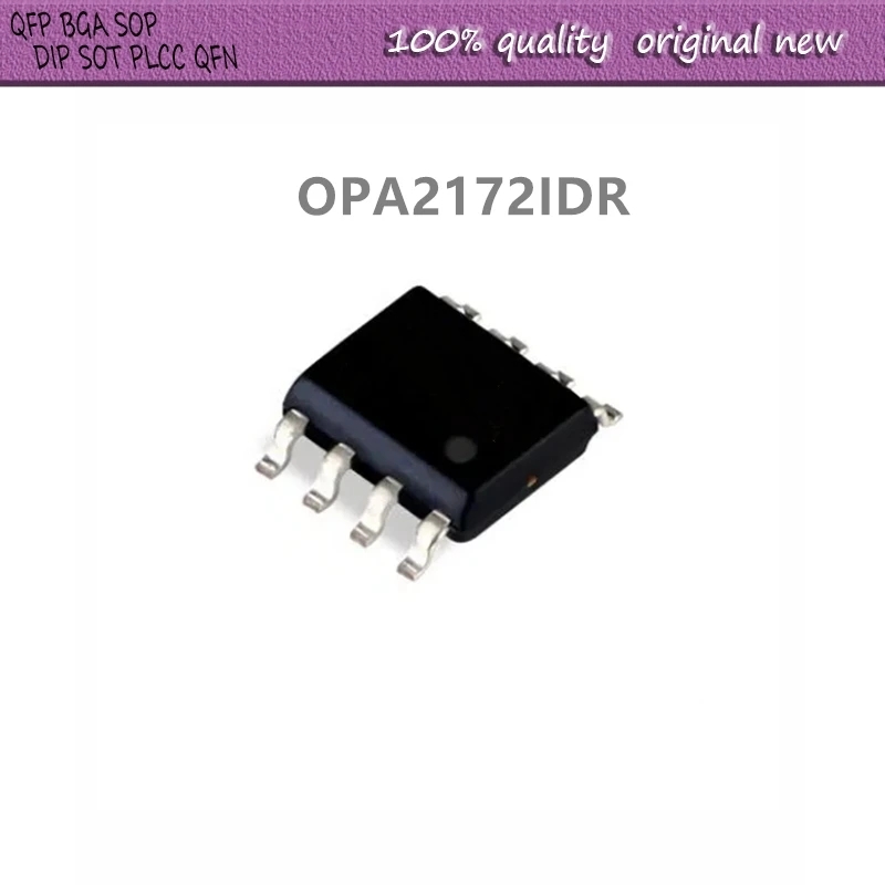 10Pcs/Lot OPA2172IDR OPA2172 02172A O2172A SOP-8