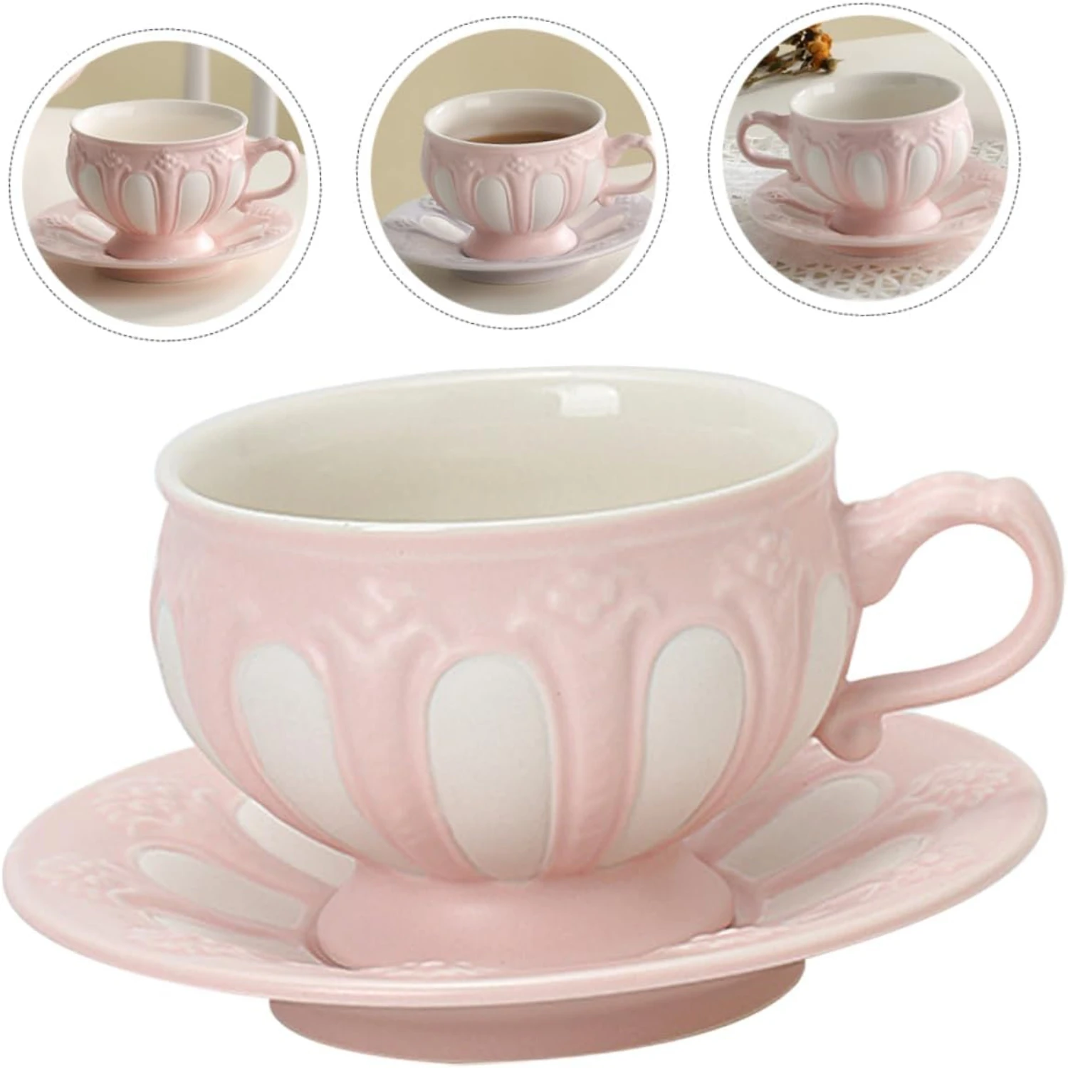 ishin A soothing cup of tea - Start your day off right with this exquisite Morning Coffee Cup and Saucer Set - Luxurious ceramic