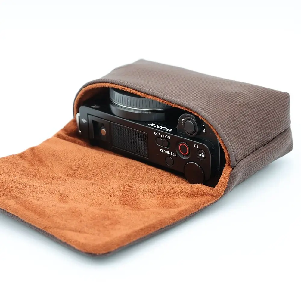 Dslr حقيبة كاميرا حقيبة التخزين كاميرا رقمية كاميرا الحقيبة حافظة كاميرا سميكة لينة مايكرو حقيبة واحدة ل So-ny ZV1 ZVE10 #4