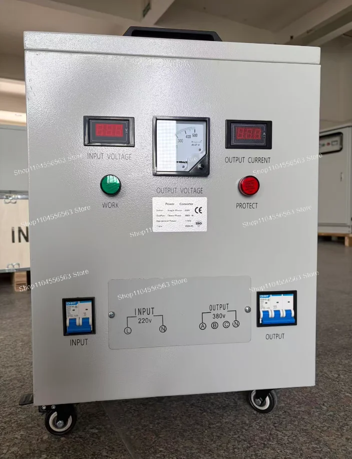 

Customizable Single Phase to 3 Phase Step Up Transformer 2.2kW-60kW 220V to 380V with/without 3/4 Wire for Motor Converter