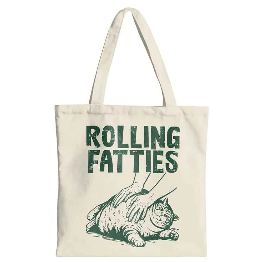 1-Piece Cat-Themed Tote Bag - Humorous Style, Suitable for Office and Commuting, Reusable Shoulder Bag with Cat Design, Ideal for Shopping and Everyday Use, Spacious Space to Accommodate Books, Lunch, Groceries, Stylish Handbag