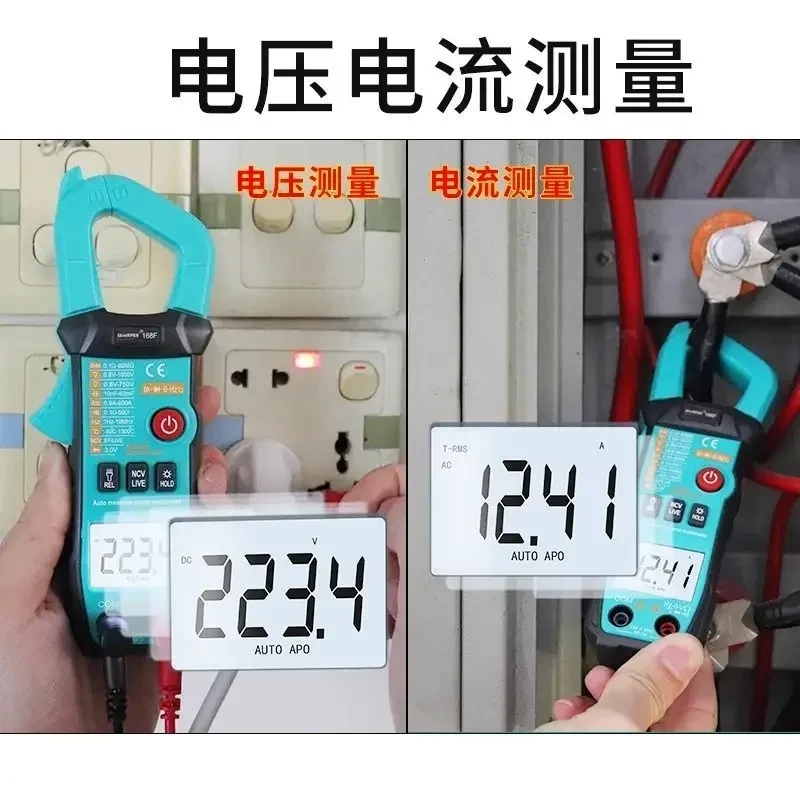Pinza amperometrica digitale AC e DC per vendite calde Identificazione automatica Anti-scottatura intelligente ad alta precisione