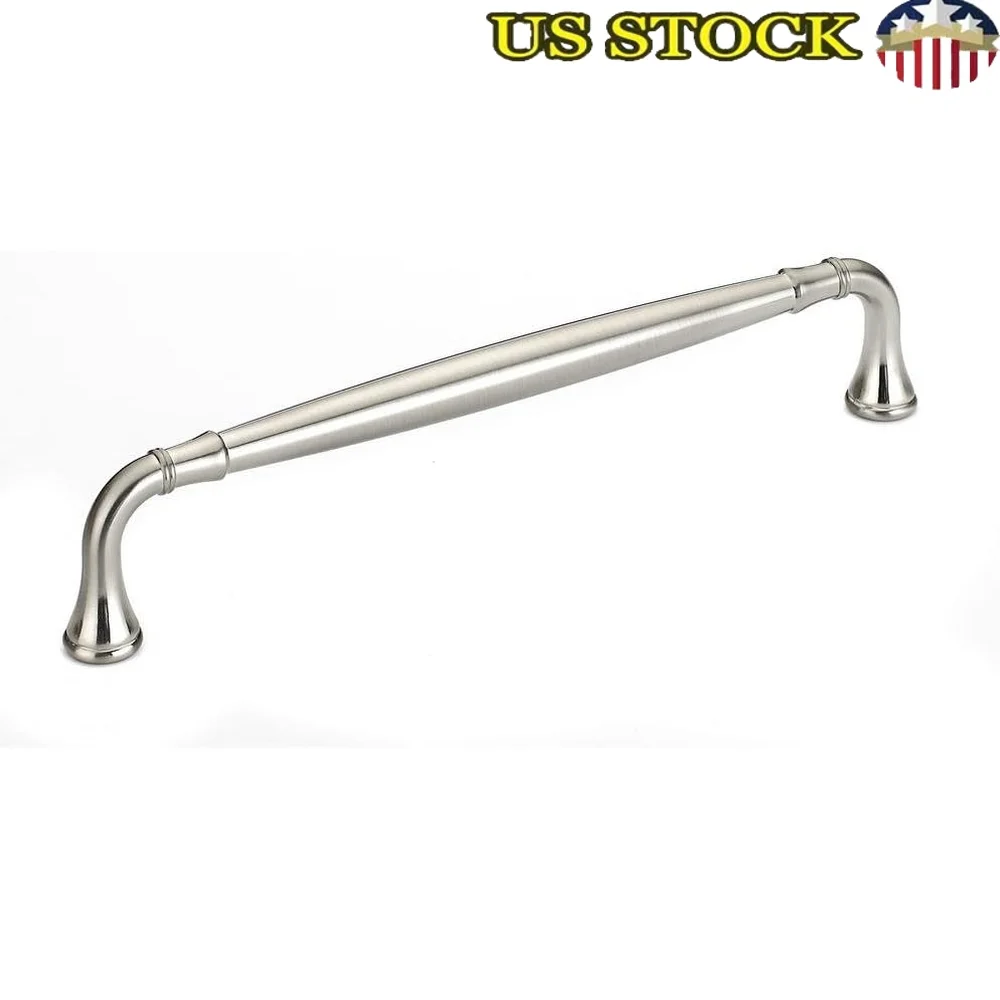 

Традиционная изогнутая ручка ящика шкафа, матовый никель, 192 мм, фурнитура для кухни и ванной комнаты, простая установка